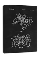 Obrazy i zdjęcia na płótnie - Patent, Sony Kontroler II Czarny - obraz na płótnie Wymiar do wyboru: 40x50 cm - miniaturka - grafika 1