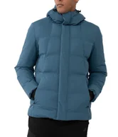 Kurtki męskie - Kurtka męska puchowa 4F AW23TDJAM249 - denim XL - miniaturka - grafika 1