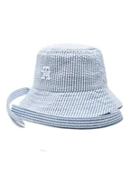 Czapki dla dzieci - Tommy Hilfiger Kapelusz AU0AU01675 Błękitny - miniaturka - grafika 1