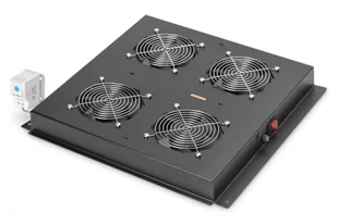 Digitus roof ventilation unit for Unique Network Rack & Dynamic Basic network and server racks fan module black - Chłodzenie procesora - miniaturka - grafika 2