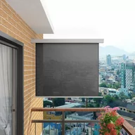 Markizy - vidaXL Wielofunkcyjna markiza boczna, balkonowa, 150 x 200 cm, szara - miniaturka - grafika 1