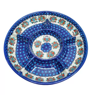 Ceramiczna półmisek dzielony Ceramika Bolesławiec - Miski i półmiski - miniaturka - grafika 1