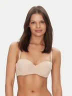 Biustonosze - Tommy Hilfiger Biustonosz bardotka UW0UW05378 Beżowy - miniaturka - grafika 1