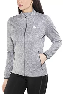 Kurtki damskie - Odlo damski midlayer Full Zip alagna kurtki z polaru, szary, m 541861 - grafika 1