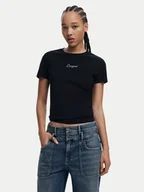 Koszulki i topy damskie - Desigual T-Shirt 25SWTK15 Czarny Regular Fit - miniaturka - grafika 1