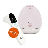 Laktatory - Momini SingleHarmony, laktator elektroniczny, pojedynczy, 4-fazowy, bezprzewodowy + LittleCare, termometr na podczerwień gratis - miniaturka - grafika 1
