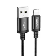Kable USB - Kabel USB A do Lightning Hoco 2,4A 2 m X89 czarny - miniaturka - grafika 1