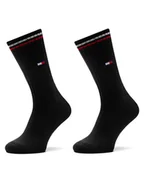 Skarpetki damskie - Tommy Hilfiger Zestaw 2 par wysokich skarpet damskich 701228176 Czarny - miniaturka - grafika 1