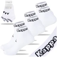 Skarpetki męskie - KAPPA Skarpetki Za Kostke Męskie 3 pary Białe Rozmiar 43/46 - miniaturka - grafika 1
