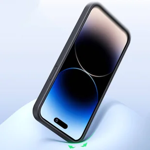 Ugreen LP627 Silky Silicone Protective Case gumowe elastyczne silikonowe etui na telefon do iPhone 14 Pro czarny (90921) - Etui i futerały do telefonów - miniaturka - grafika 2