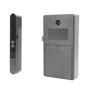 Zamek z czytnikiem kart RFID F132R, aluminium, czarny - Zamki i wkładki - miniaturka - grafika 1