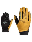Rękawiczki - Ziener CNUT męskie rękawiczki rowerowe/górskie/rowerowe | długie rękawiczki z funkcją dotykową – oddychające, amortyzujące, ciemne musztardy, 9 - miniaturka - grafika 1