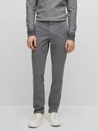 Spodnie męskie - Boss Chinosy Kaito1 50487966 Szary Slim Fit - miniaturka - grafika 1