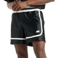 Spodnie sportowe męskie - Spodenki męskie New Balance MS51608BK - czarne - miniaturka - grafika 1