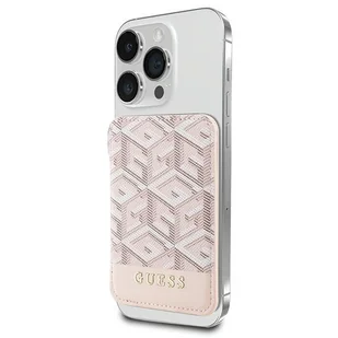 Guess Wallet Card Slot GUWMSHGCFSEP MagSafe GCube stripe różowy/pink - Plecaki - miniaturka - grafika 1