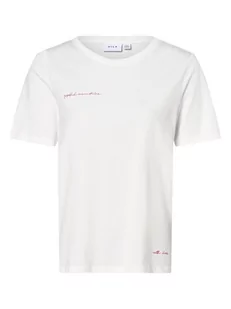 Vila - T-shirt damski  VISybil Love, biały - Koszulki i topy damskie - miniaturka - grafika 1