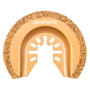 GRAPHITE Tarcza półokrągła HM do ceramiki, 64 mm, pokrycie nasypem z węglika wolframu - Brzeszczoty - miniaturka - grafika 1