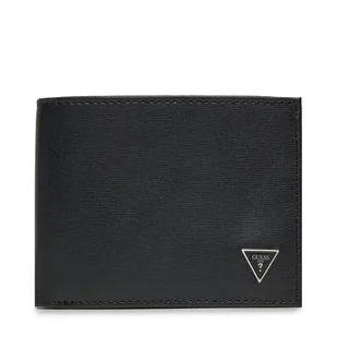 Duży Portfel Męski Guess SMCSLE LEA24 Czarny - Portfele - miniaturka - grafika 1