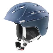 Kaski narciarskie - Uvex P2US Kask white/green mat 566178 niebieski - miniaturka - grafika 1