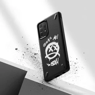 Ringke Onyx Design wytrzymałe etui pokrowiec Samsung Galaxy A72 4G czarny (X) (OXSG0049) - Etui i futerały do telefonów - miniaturka - grafika 6