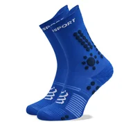 Skarpetki męskie - Skarpety wysokie unisex Compressport Pro Racing V4.0 Trail XU00048B Niebieski - miniaturka - grafika 1