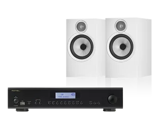 Rotel A12 MKII (czarny) + 606 S3 (biały) - Zestawy stereo - miniaturka - grafika 1