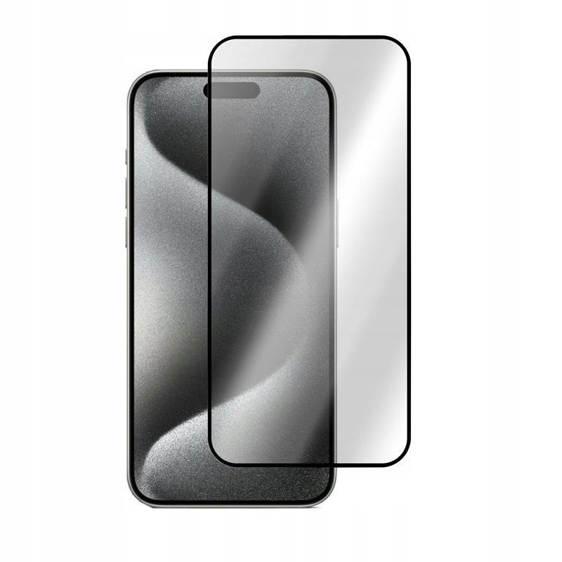 9H Szkło Hartowane Do Apple Iphone 16 Pro Full 6D Cf Czarne Szybka Szkiełko Szkiełko Ochronne Szybka Hartowana Na Ekran