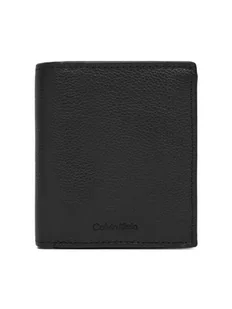 Calvin Klein Duży Portfel Męski Micropebble Comp Trifold W Coin LV04D1034G Czarny - Portfele - miniaturka - grafika 1