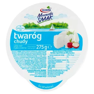 Mlekpol Mazurski Smak Twaróg chudy 275 g - Sery - miniaturka - grafika 1