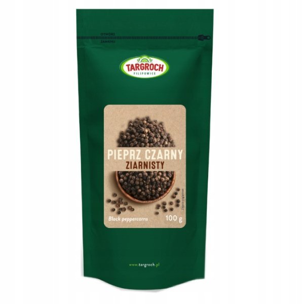 Pieprz czarny ziarnisty 100g Targroch