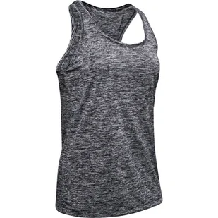 Damski podkoszulek Under Armour Tech Tank - Twist Black XS - Koszulki sportowe damskie - miniaturka - grafika 1