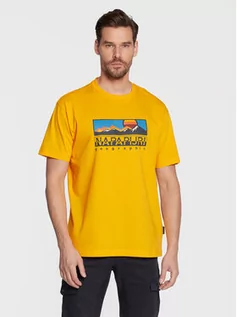 Koszulki i topy damskie - Napapijri T-Shirt S-Freestyle NP0A4GM4 Żółty Regular Fit - grafika 1