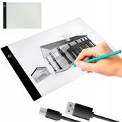 Tablice dla dzieci - DESKA KREŚLARSKA TABLICA PODŚWIETLANA KALKAA4 TABLET DO RYSOWANIA LED - miniaturka - grafika 1