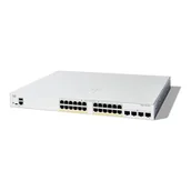 Pozostałe akcesoria sieciowe - - Cisco - Cisco Catalyst 1300-24FP-4G - Switch - C3 - Zarządzany - 24 x 10/100/1000 (PoE+) + 4 x Gigabit SFP - Możliwość montażu w stojaku - - miniaturka - grafika 1