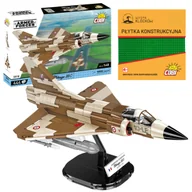 Klocki - KLOCKI COBI 5818 Samolot Mirage IIIC Vexin Armed Forces 444 El. + PŁYTKA - miniaturka - grafika 1