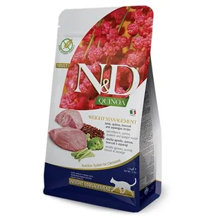 Farmina N&D Cat Quinoa Weight Management Lamb&Artichocke 5 kg - Sucha karma dla kotów - miniaturka - grafika 1