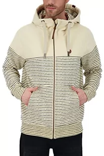 Alife and Kickin HurricaneAK B męska bluza dresowa, bluza rekreacyjna, bluza z zamkiem błyskawicznym, S-XXXL, kremowa melanż, L, kremowy melanż - Bluzy męskie - miniaturka - grafika 1