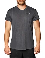 Koszulki męskie - Nike Męska koszulka M NKCT CHLLNGR TOP SS, czarny/(biały), 2XL - miniaturka - grafika 1