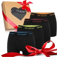 Majtki męskie - Zestaw Prezentowy Bokserki M��skie Ettiene x Top Secret M - miniaturka - grafika 1