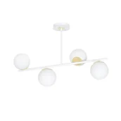 Lampy sufitowe - Emibig Floki lampa wisząca 4-punktowa biała/złota 1023/4 1023/4 - miniaturka - grafika 1