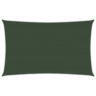 Parasole ogrodowe - vidaXL Żagiel przeciwsłoneczny, 160 g/m, ciemnozielony, 3,5x5 m, HDPE vidaXL - miniaturka - grafika 1