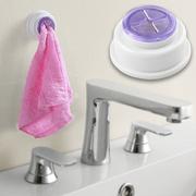 Wieszaki łazienkowe - Wciskany wieszak na ręcznik- fioletowy - miniaturka - grafika 1
