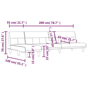 Sofa rozkładana L, jasnoszara, 255x140x70 cm, tkanina Lumarko! - Narożniki - miniaturka - grafika 13