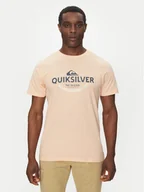 Koszulki męskie - Quiksilver T-Shirt EQYZT08064 Pomarańczowy Regular Fit - miniaturka - grafika 1