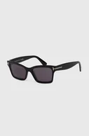 Okulary przeciwsłoneczne - Tom Ford okulary przeciwsłoneczne damskie kolor czarny FT1085_5401A - miniaturka - grafika 1