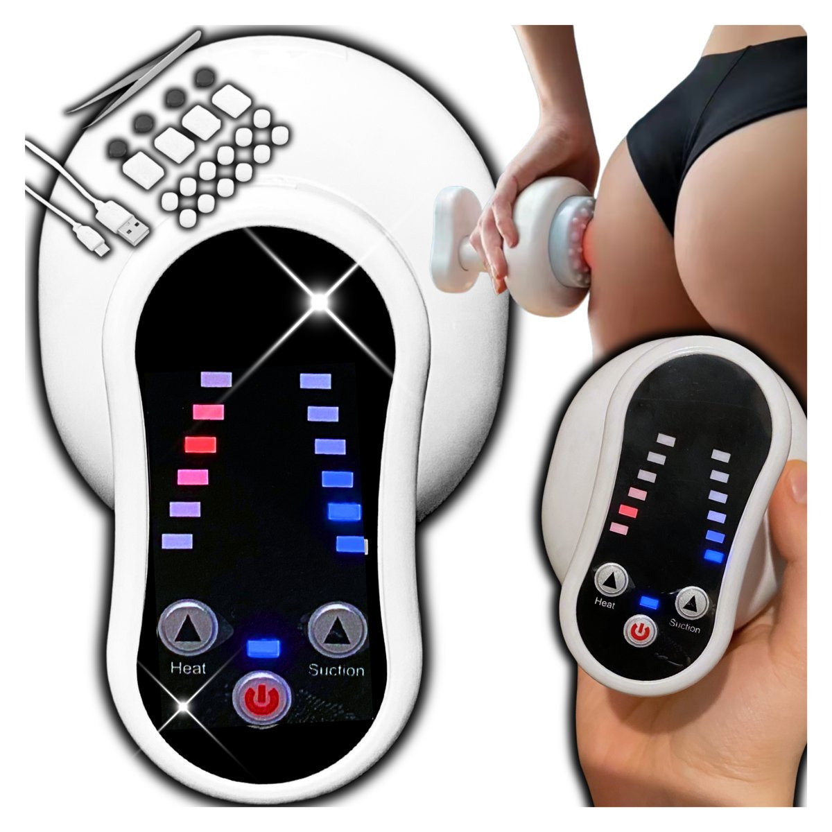 Masażer Antycellulitowy Do Ciała Profesjonalny Elektryczny Do Ud Pośladków