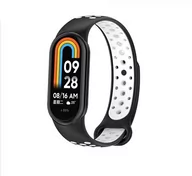 Akcesoria do smartwatchy - Beline pasek Mi Band 8 design czarno-biały /black-white - miniaturka - grafika 1