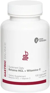 Suplement diety, Invex BETAINA HCL + WITAMINA C 100 kaps. - Witaminy i minerały - miniaturka - grafika 1