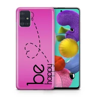 Etui i futerały do telefonów - Etui na telefon komórkowy Samsung Galaxy S4 Mini Etui Pokrowiec Torba Zderzak Etui TPU, Model: Samsung Galaxy S4 Mini, Wybierz wzór: Be Happy Pink - miniaturka - grafika 1