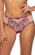 Majtki damskie - Figi damskie klasyczne beżowo-fioletowe Maureen F-3808/5, Kolor beżowo-fioletowy, Rozmiar 36, Mat - Intymna - miniaturka - grafika 1